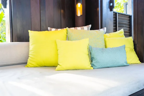 Pillow Sofa Decoration Interior Living Room Take Rest — Stock Photo, Image