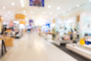 Soyut bulanıklık ve lüks alışveriş merkezleri ve arka plan için mağaza iç pazarının perakendecisi