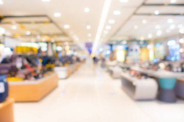 Soyut bulanıklık ve lüks alışveriş merkezleri ve arka plan için mağaza iç pazarının perakendecisi