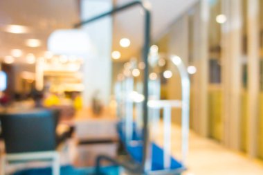 Soyut bulanık otel lobisi arka plan için iç mekan ve salon
