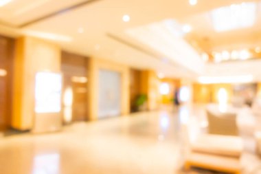Özet bulanıklık ve odak noktası lüks otel lobi salonu arka plan için iç mekan