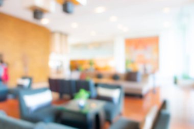 Özet bulanıklık ve odak noktası lüks otel lobi salonu arka plan için iç mekan