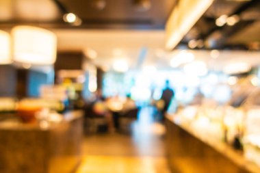 Soyut bulanıklık ve odağını kaybetmiş otel lobisinin iç odası