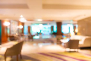 Soyut bulanık otel lobisi arka plan için iç mekan ve salon