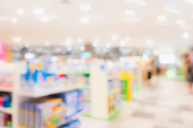 Arkaplan için mağaza içindeki soyut bulanıklık ve defocus alışveriş merkezi