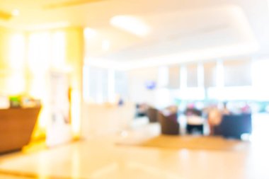 Görüntü bulanıklığı ve otel lobisi arka plan için iç mekan.