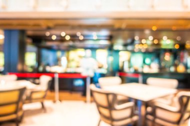 Soyut bulanıklık ve odağını kaybetmiş otel lobisinin iç odası