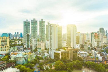 Tayland 'ın Bangkok şehrinin etrafındaki güzel mimari bina