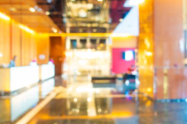 Soyut bulanık otel lobisi arka plan için iç mekan ve salon