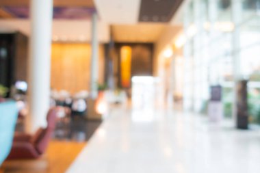 Özet bulanıklık ve odak noktası lüks otel lobi salonu arka plan için iç mekan