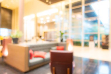 Özet bulanıklık ve odak noktası lüks otel lobi salonu arka plan için iç mekan