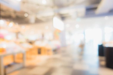 Arkaplan için mağaza içindeki soyut bulanıklık ve defocus alışveriş merkezi