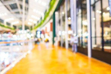 Soyut bulanık alışveriş merkezi ve arka plan için mağaza içi perakendecileri