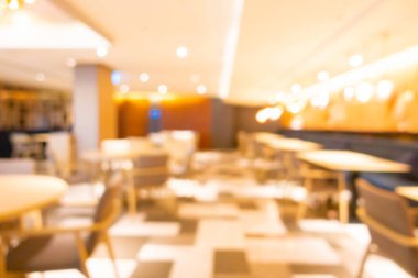 Arka plan için soyut bulanık restoran barı ve kafenin içi