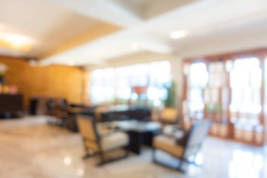 Özet bulanıklık ve odak noktası lüks otel lobi salonu arka plan için iç mekan