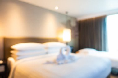 Özet olarak, arka plan için otel lobisi, bar ve restoran iç mekanı soyut bulanıklığı.