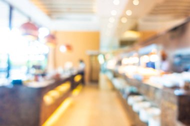 Soyut bulanıklık ve odağını kaybetmiş otel lobisinin iç odası