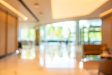 Hasta geçmişi için soyut bulanıklık ve odaklanmış hastane ve klinik iç mimarisi