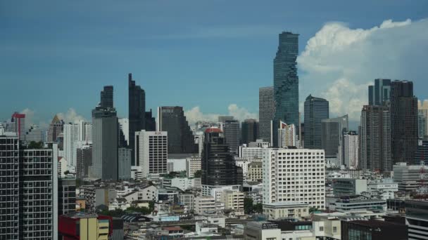 Banguecoque Skyline Cidade Dia Ensolarado Tailândia — Vídeo de Stock