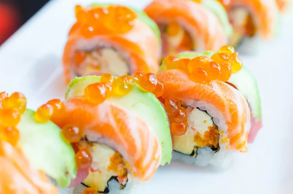 Sushi op plaat — Stockfoto