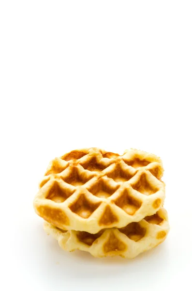 Wafel geïsoleerd op witte achtergrond — Stockfoto