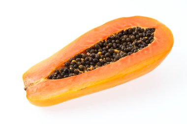 beyaz izole papaya