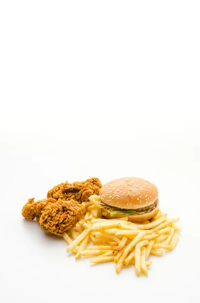 Nezdravé jídlo — Stock fotografie