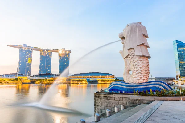 Обрис Сінгапуру — стокове фото