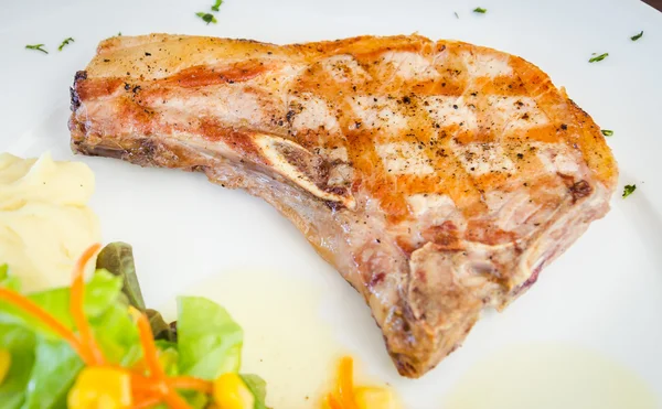 Pork chops biefstuk — Stockfoto