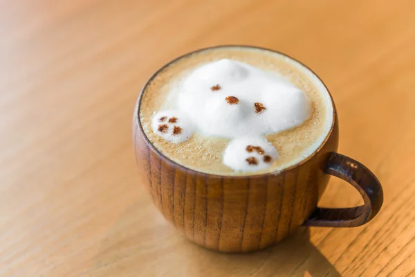 Bear Latte coffee — Stock Photo, Image