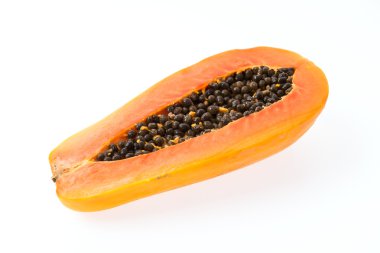 beyaz izole papaya