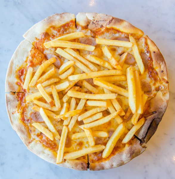 Papas fritas Pizza — Foto de Stock