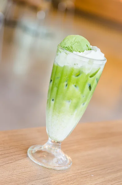 Зелений чай з льодом — стокове фото