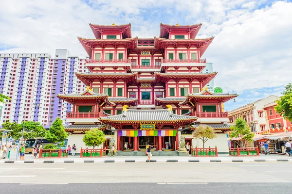 Temple des dents de Bouddha à Singapore — Photo