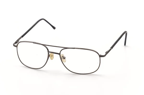 Glasögon isolerade vit bakgrund — Stockfoto