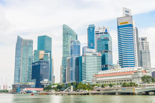 Singapore - 22 juni: urbana landskapet i singapore. Skyline och m — Stockfoto