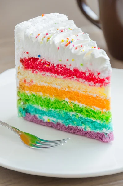 彩虹蛋糕 — 图库照片