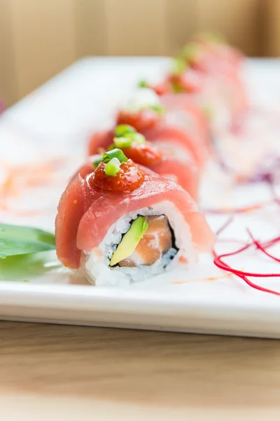 Sushi op plaat — Stockfoto