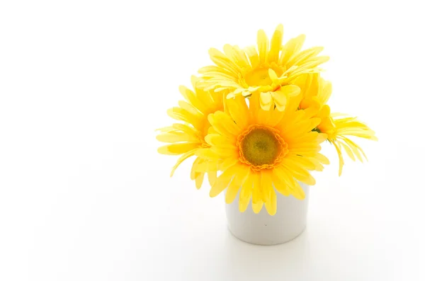 Flores de buquê isoladas em branco — Fotografia de Stock