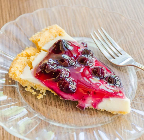 Blueberry cheese pie — Stock Photo, Image