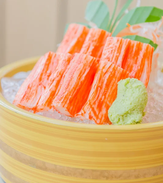 Stick crab sashimi — Stock Photo, Image