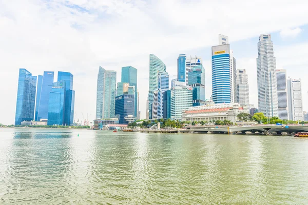 Singapur - 22. června: městská krajina v Singapuru. Panorama a m — Stock fotografie