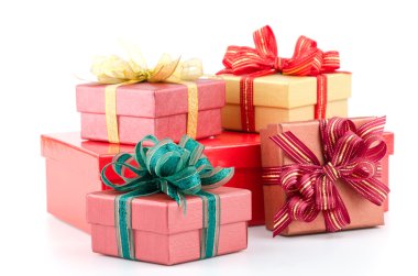 Hediye Kutusu İzole Beyaz Arkaplan