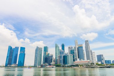 Singapur - 22 Haziran: Singapur kentsel peyzaj. manzarası ve m