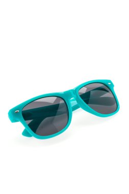 güneş gözlüğü gözlük üzerine beyaz izole