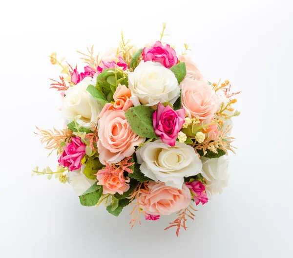 Bouquet fiori isolati su bianco — Foto Stock