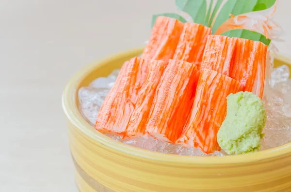 Stick crab sashimi — Stock Photo, Image