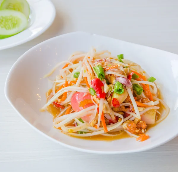 Salada de mamão verde — Fotografia de Stock