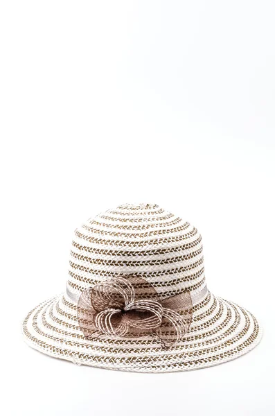 Pláž hat izolované bílé pozadí — Stock fotografie