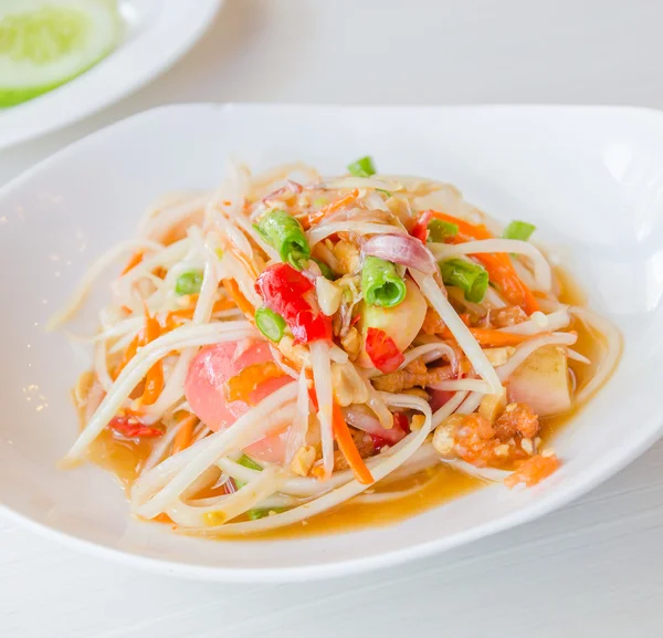 Salada de mamão verde — Fotografia de Stock